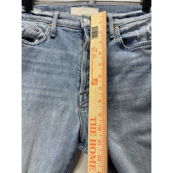 Mother Superior Womens  The Huffy Skimp in Rope's End Destroyed Jeans  Blue 27 - Picture 6 of 16